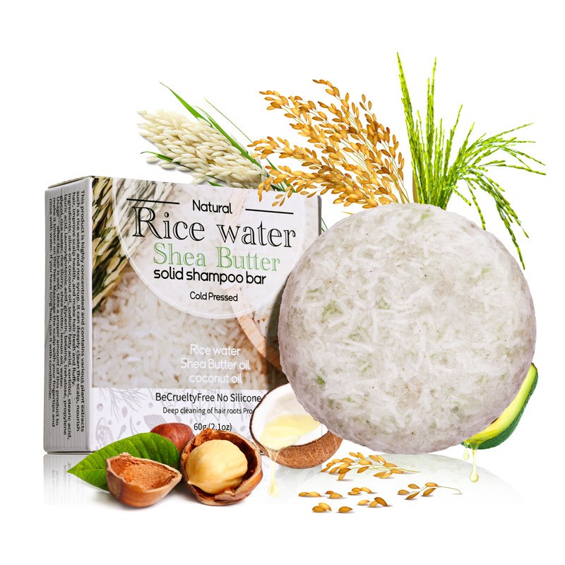 Bar Soap Shampoo Solid - XF 60 جرام قالب شامبو الأرز