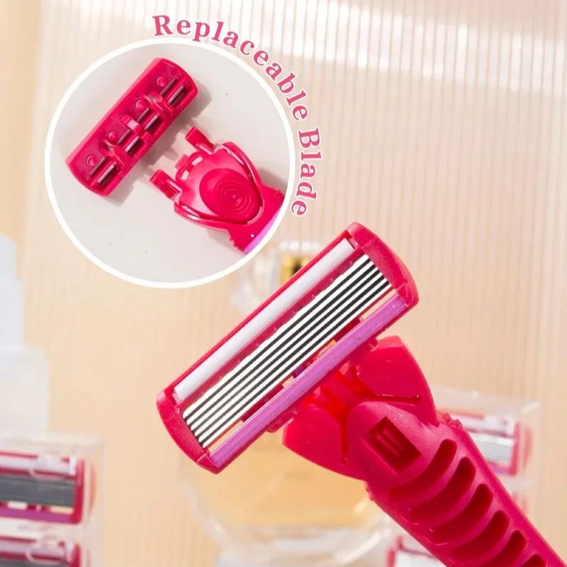 Safety Razor Handle - 1 مقبض + 18 شفرات/ ماكينة