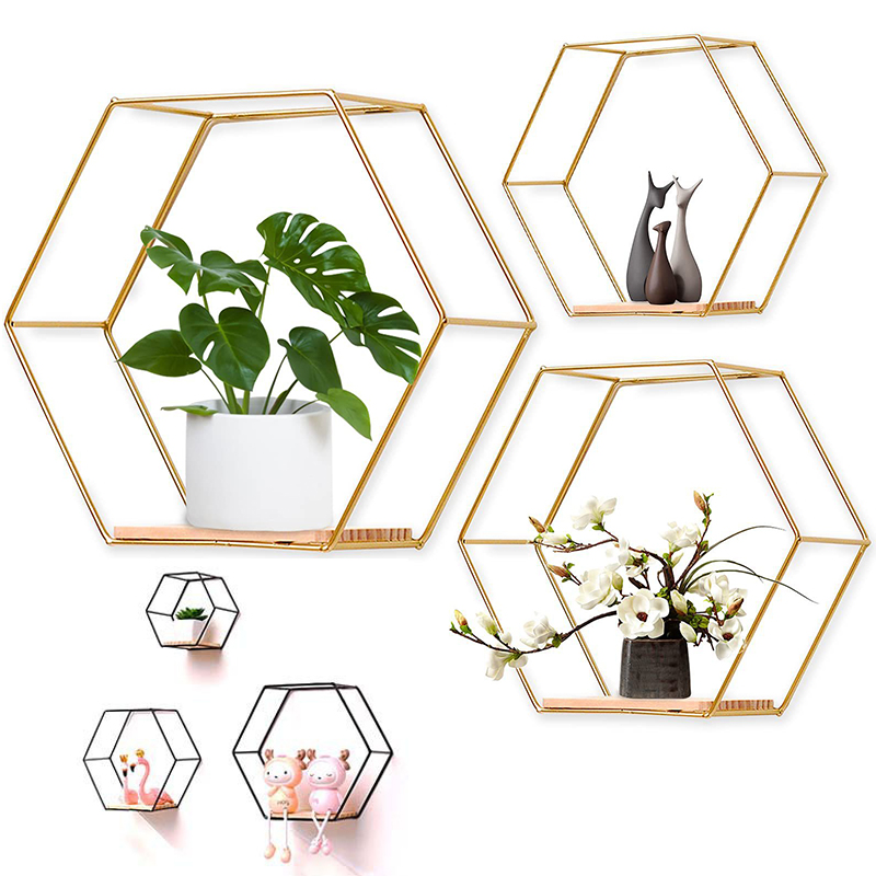 Sustainable Living Eco Friendly - 3 قطعة/المجموعة مسدس شكل الحديد جدار