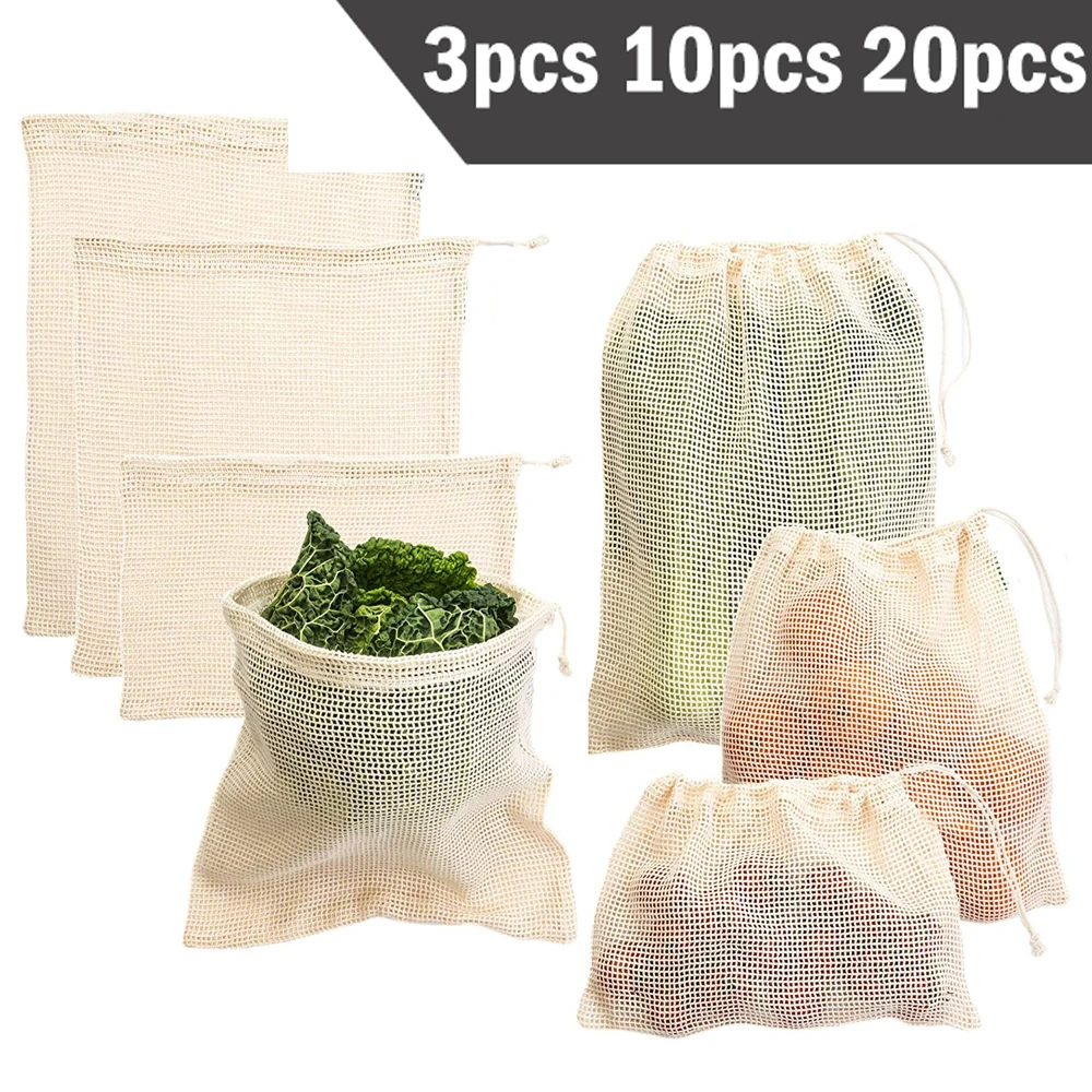 Reusable Produce Bag - 3 6 10 قطعة مجموعة أكياس