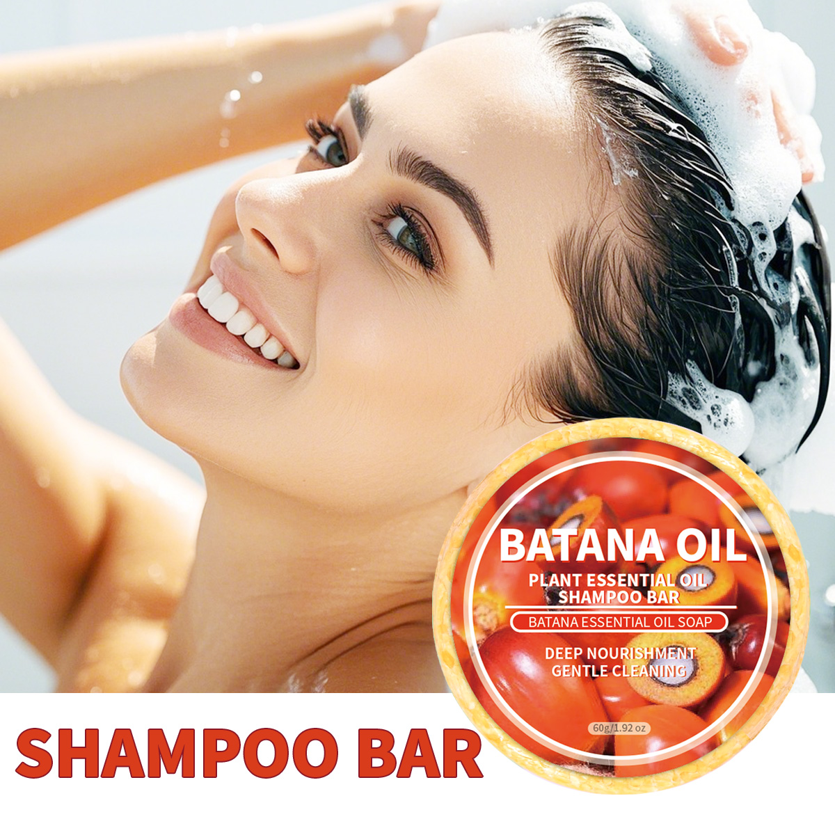 Bar Soap Shampoo Solid - 60 جرام F + حار بيع