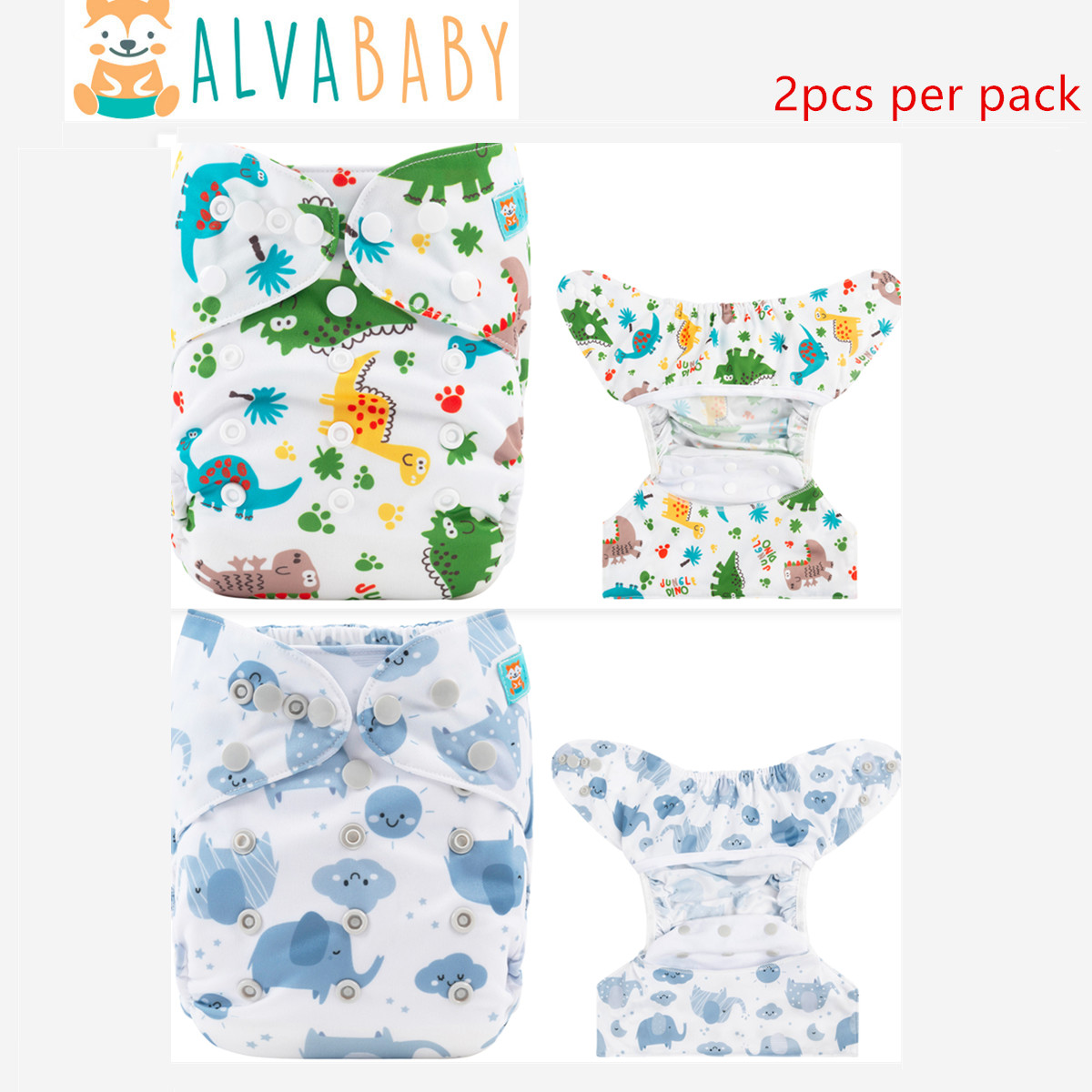 Cloth Diaper Insert - 2 قطعة صديقة للبيئة الطفل القماش