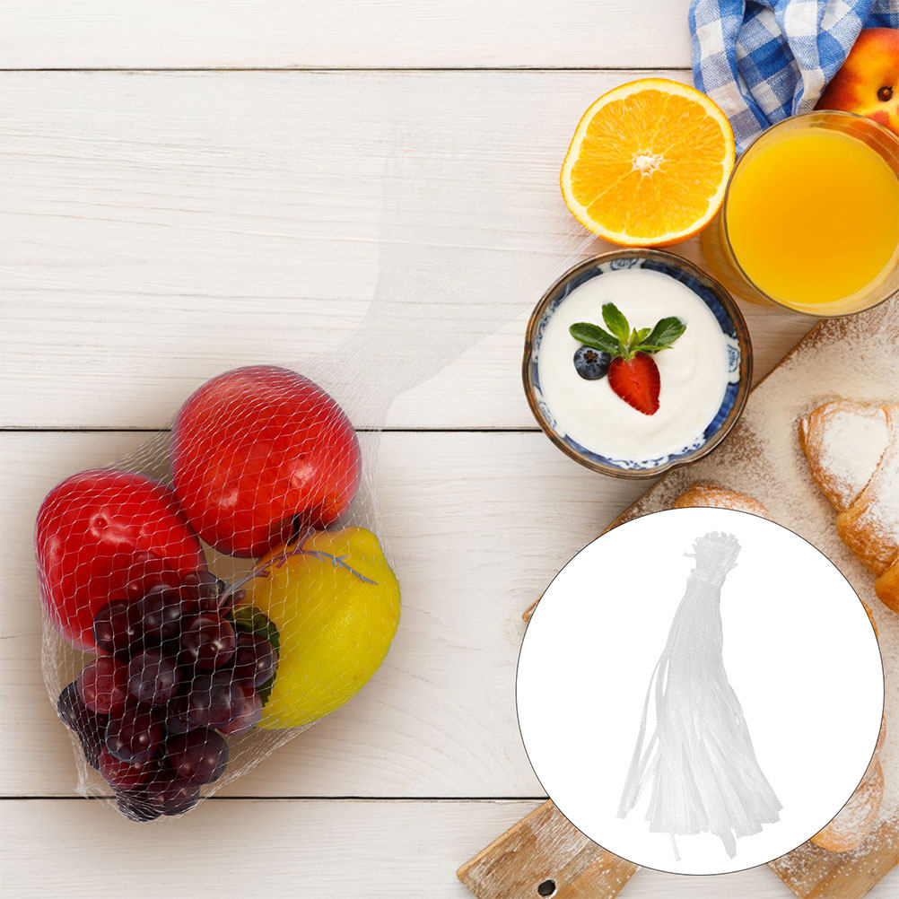 Reusable Produce Bag - 100 قطعة من أكياس الشبك الممتازة