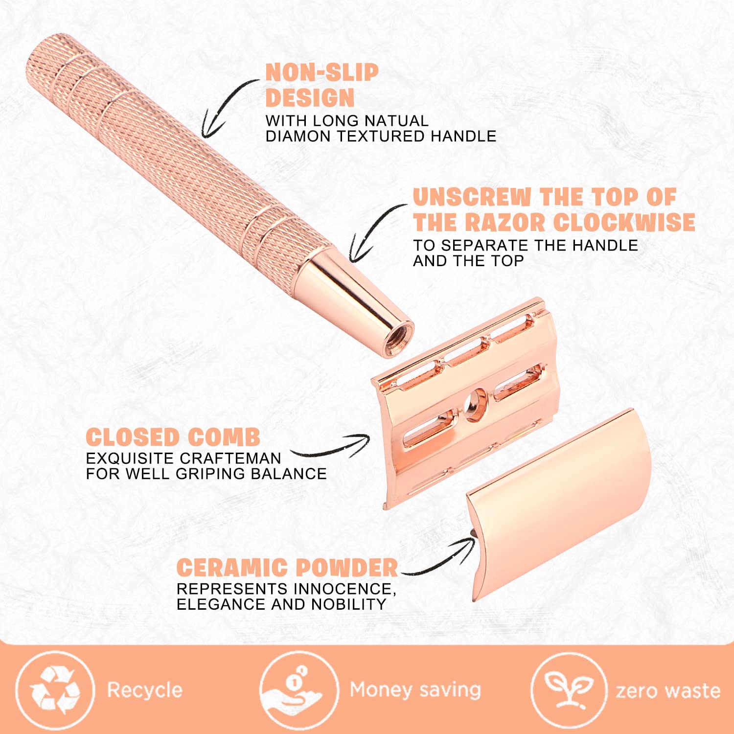 ماكينة حلاقة آمنة مزدوجة الحاف - مراجعة Safety Razor Handle وسعره