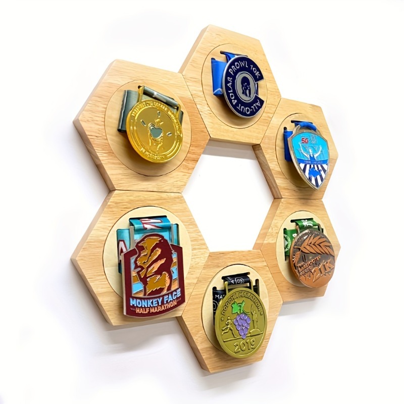 6 حزمة سداسية ميدالية خشبية رف - مراجعة Sustainable Living Eco Friendly وسعره