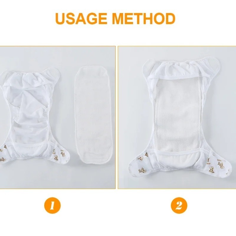2/5 قطع حفاضات أطفال قابلة لإع - مراجعة Cloth Diaper Insert وسعره