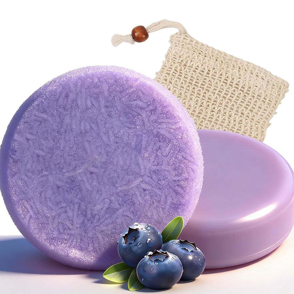 صابون شامبو صلب بالتوت الأزرق  - مراجعة Bar Soap Shampoo Solid وسعره