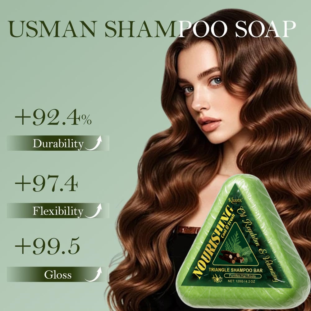 قالب شامبو صابون المثلث الأخضر - مراجعة Bar Soap Shampoo Solid وسعره
