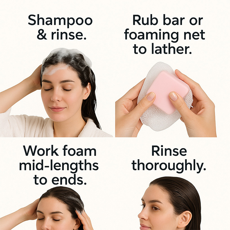 قالب صابون بلسم زيت الخروع، شا - مراجعة Bar Soap Shampoo Solid وسعره